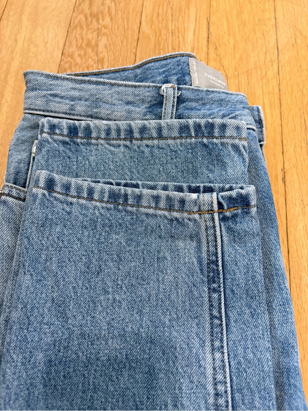 Everlane The Original Cheeky Straight Jean 27 Crop Light Wash Vintage-Inspired - Picture 8 of 10